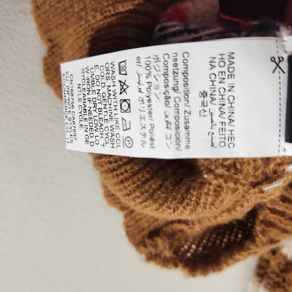 Shein Cardigan Retro Sweater Womens Button-Up Floral Brown White 3XL - Picture 9 of 11